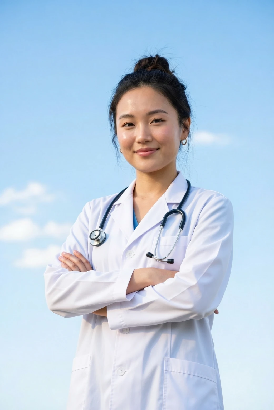 Wan 2.6 Image Edit: Change the nurse into a doctor.