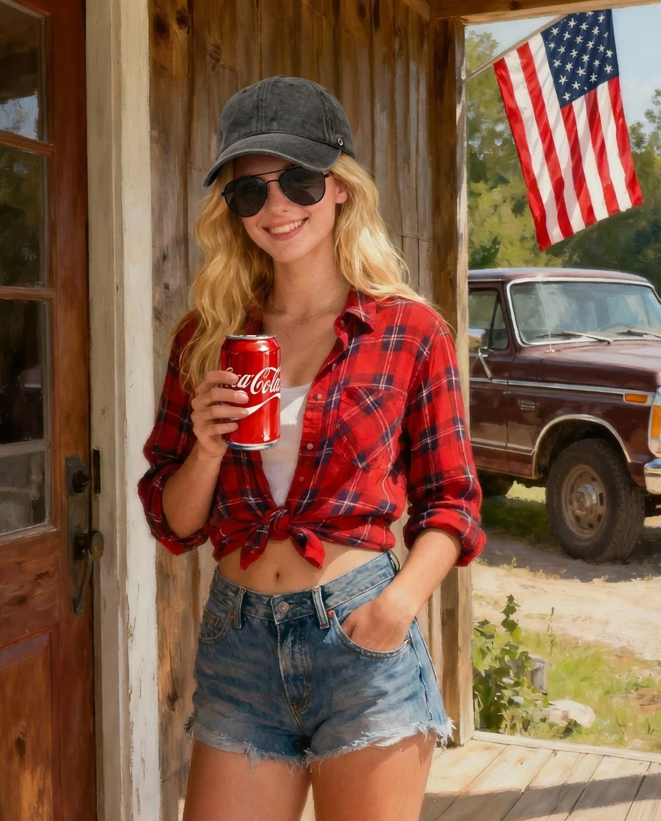 Gemini 3 Pro Image Edit: Change the drink to image 2 and the hat in image 3 and sun glasses in image 4