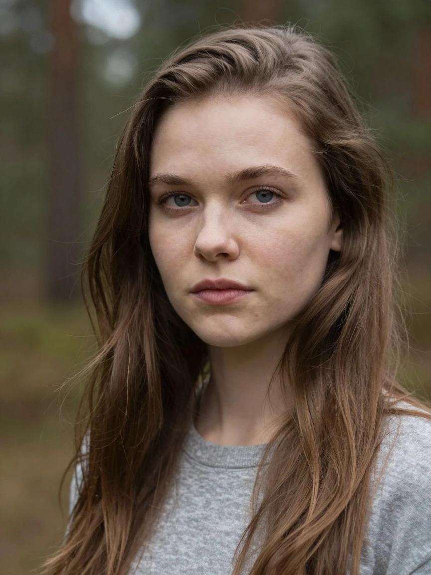 Kling Image O1: Change her hair color to light red.