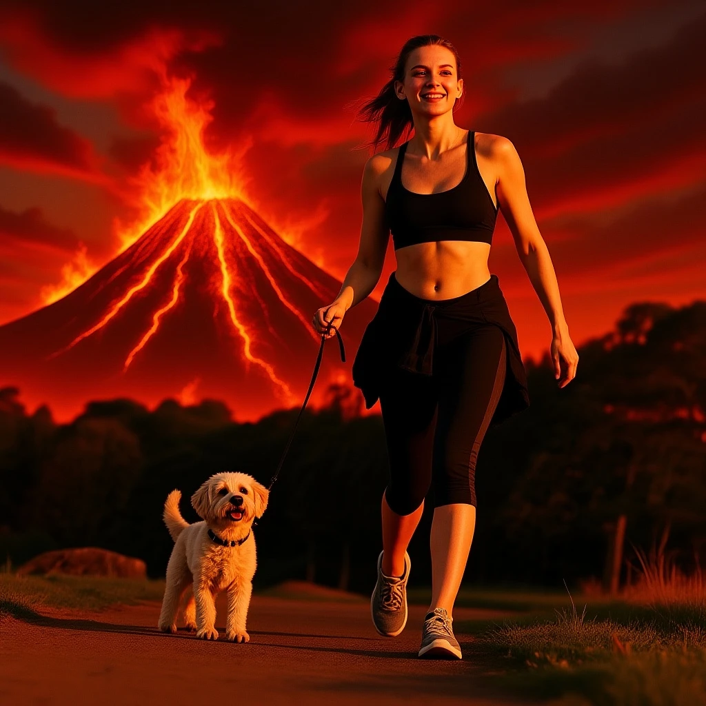 Photon Flash Modify: Change the background to a volcano