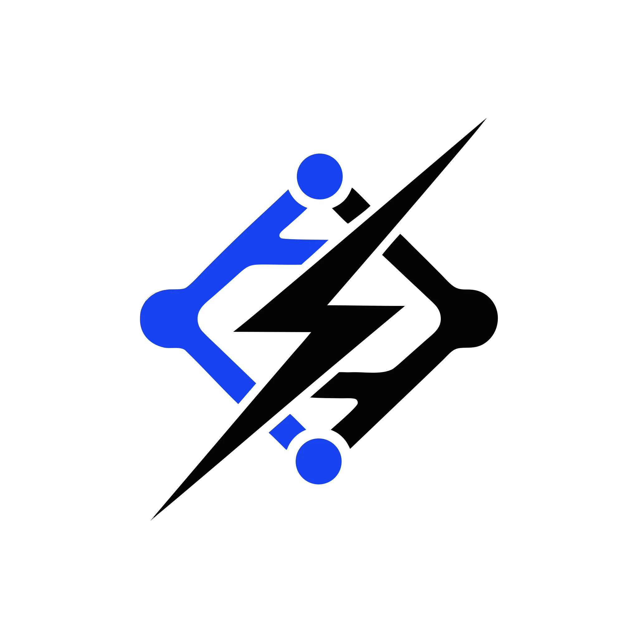 Recraft V4.1 Pro Text-to-Vector: Create a modern vector logo mark for an AI infrastructure company, abstract neural network combined with a lig